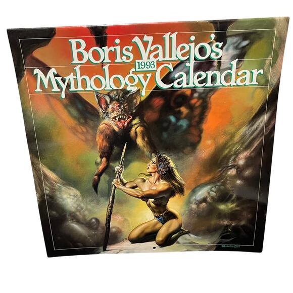 1993 Boris Vallejo Mythology Calendar - Unused same dates again in 2027 /38 - Picture 1 of 16